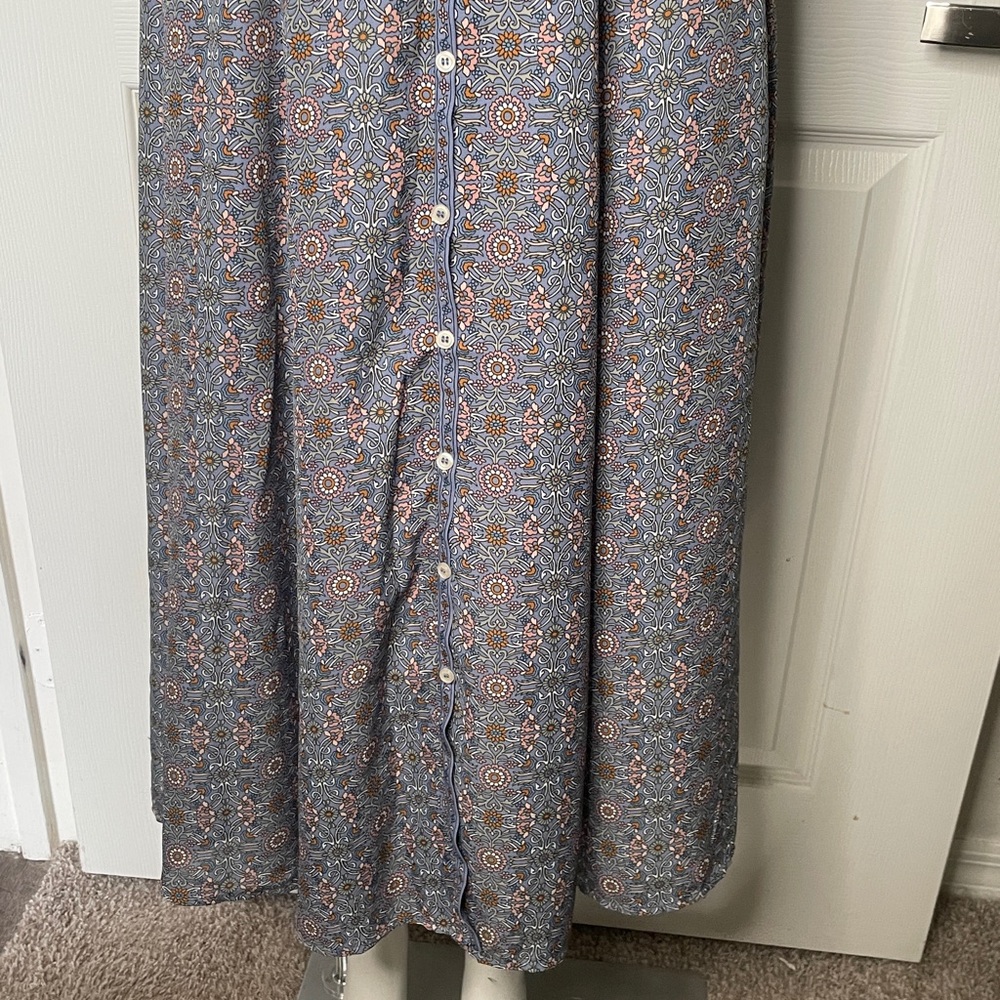 Max Studio Floral Button-Front Maxi Skirt - Picture 3 of 6